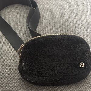 lululemon athletica Black Textured Crossbody Bag